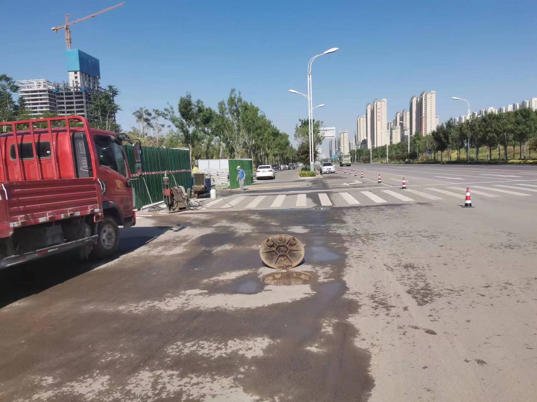 轵城镇路面地基沉降注浆